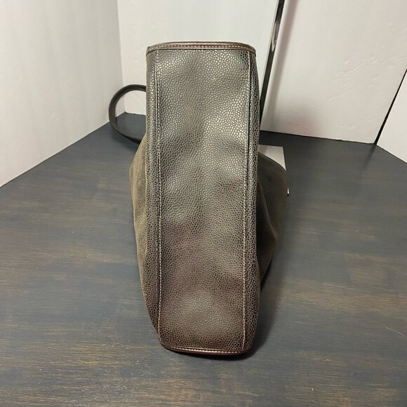 GAP Genuine Leather Pebbled Tote Bag – Chocolate Brown - Picture 6 of 6